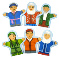 Набор рукавичек "Семья казахская" - «globural.ru» - Краснознаменск