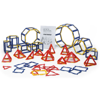 Набор по основам математики, конструирования и моделирования Полидрон Каркасы "Призмы и пирамиды" - «globural.ru» - Краснознаменск