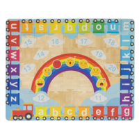 Дидактический ковёр-пазл для обучения английскому языку «Пазл пол — Радуга» - «globural.ru» - Краснознаменск