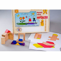 Игровой набор Фребеля "Конструктор деревянный без соединений-2" (Серия "Эксперимент") - «globural.ru» - Краснознаменск