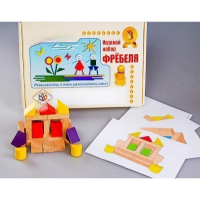 Игровой набор Фребеля "Конструктор деревянный без соединений-4" (Серия "Эксперимент") - «globural.ru» - Краснознаменск