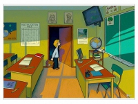 Магнитно-маркерный плакат "Классная комната" с набором магнитных карточек + методические рекомендации (иностранный язык) - «globural.ru» - Краснознаменск