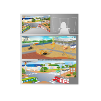 Стенд для сюжетно-ролевых игр 2-х сторонний (перекресток, стройка) - «globural.ru» - Краснознаменск