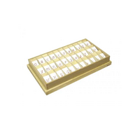 Английский алфавит на пластиковых табличках. Красный. Прописные буквы. 20/20 штук. - «globural.ru» - Краснознаменск