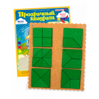 Прозрачный квадрат Ларчик (ковролин, зеленый)      - «globural.ru» - Краснознаменск