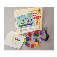 Игровой набор Фребеля "Бусы-шнуровка" (серия "Эксперимент") - «globural.ru» - Краснознаменск