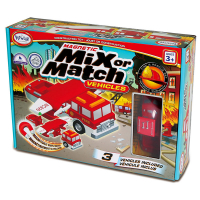 Магнитный конструктор Транспорт "Смешай и собери". Серия Пожарная и спасательная техника. Стартовый набор - «globural.ru» - Краснознаменск