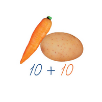 Счетный материал на магнитах "Овощи". - «globural.ru» - Краснознаменск