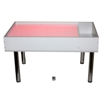 Световой столик для рисования песком напольный "Мультиколор" с кармашком для песка - «globural.ru» - Краснознаменск