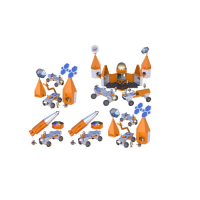 Развивающая игрушка "Закручивай и учись. Космическая миссия"  (50 элементов) - «globural.ru» - Краснознаменск