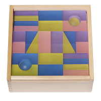 Набор полупрозрачных строительных кубиков 1 (84 элемента) - «globural.ru» - Краснознаменск