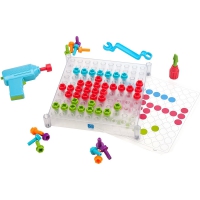 Развивающая игрушка "Закручивай и учись" (прозрачный, с карточками) - «globural.ru» - Краснознаменск