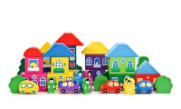 Комплект игрушек для психологической песочницы "Цветной городок большой" - «globural.ru» - Краснознаменск