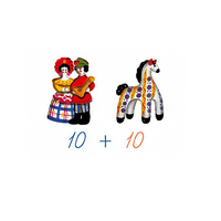 Счетный материал на магнитах "Дымковская игрушка" - «globural.ru» - Краснознаменск