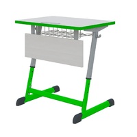 Парта Nomad одноместная с полиуретановой кромкой регулируемая по высоте  - «globural.ru» - Краснознаменск
