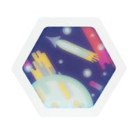 Декоративная тактильная панель с подсветкой - «Космос» - «globural.ru» - Краснознаменск