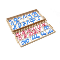 Большой подвижный деревянный алфавит - прописные наклонные буквы - «globural.ru» - Краснознаменск