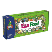 Домино пластмассовое на английском языке «Еда» - «globural.ru» - Краснознаменск