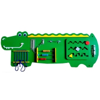 Бизиборд "Зелёный крокодильчик" - «globural.ru» - Краснознаменск