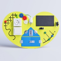 Бизиборд "Большое жёлтое сердце" - «globural.ru» - Краснознаменск