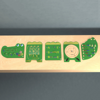 Бизиборд "Крокодил Гена" - «globural.ru» - Краснознаменск