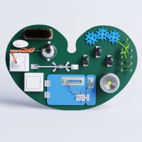 Бизиборд "Зеленое сердечко" - «globural.ru» - Краснознаменск