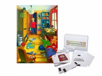 Магнитно-маркерный плакат "Детская комната" с набором магнитных карточек + методические рекомендации (иностранный язык) - «globural.ru» - Краснознаменск