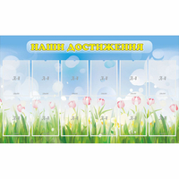 Стенд "Наши достижения" с 12 карманами - «globural.ru» - Краснознаменск