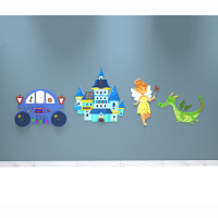 Комплект бизибордов "В сказочном королевстве 4 в 1" - «globural.ru» - Краснознаменск