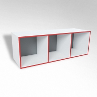 Открытая настенная полка-3-х секционная ТР3 ЛДСП  - «globural.ru» - Краснознаменск