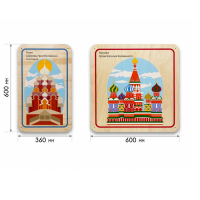 Набор стеновых панелей «Памятные места России - Кижи, Москва» - «globural.ru» - Краснознаменск