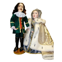 Комплект театральных кукол "Петр I и Екатерина" - «globural.ru» - Краснознаменск
