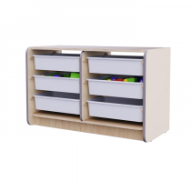 Двойной модуль для хранения игрушек из коллекции мебели «НЕГА» (цвет бежевый) - «globural.ru» - Краснознаменск