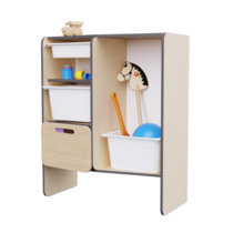 Шкаф для игрушек во входную группу из коллекции мебели «НЕГА» (цвет бежевый) - «globural.ru» - Краснознаменск