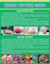 Стенд "Биология в профессии повар" - «globural.ru» - Краснознаменск