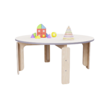 Круглый растущий стол из коллекции «НЕГА» р.гр. 0-1 (цвет бежевый) - «globural.ru» - Краснознаменск