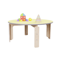 Круглый растущий стол из коллекции «НЕГА» р.гр.  0-1 (цвет желтый) - «globural.ru» - Краснознаменск