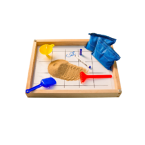 Игровой набор для экспериментов с песком "Песочница малая" (настольная, бук) - «globural.ru» - Краснознаменск