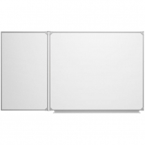 Доска магнитно-маркерная настенная двухэлементная белая полимерная - «globural.ru» - Краснознаменск