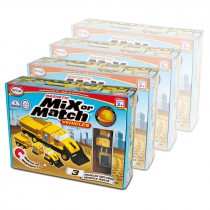 Магнитный конструктор Транспорт "Смешай и собери". Серия Строительная техника. Комплект на группу - «globural.ru» - Краснознаменск