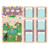 Информационный стенд «Уроки безопасности»  137.5 х 111 см - «globural.ru» - Краснознаменск