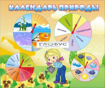 Стенд "Календарь природы" (вариант 1) - «globural.ru» - Краснознаменск