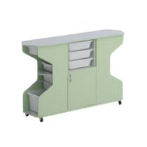 Стеллаж Робик 002 (серый/фисташковый) - «globural.ru» - Краснознаменск