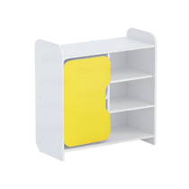 Тумба для игрушек и пособий "Росток 2" (белый/желтый) - «globural.ru» - Краснознаменск