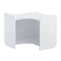 Стеллаж для игрушек и пособий "Росток 4" (белый) - «globural.ru» - Краснознаменск