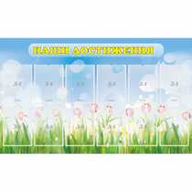 Стенд "Наши достижения" с 12 карманами - «globural.ru» - Краснознаменск