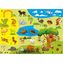 Тематическое поле-маршрутизатор «Зоопарк» для мини-робота Bee-Bot - «globural.ru» - Краснознаменск