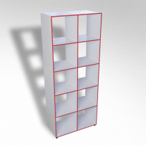 Шкаф открытый многосекционный ТР10 ЛДСП  - «globural.ru» - Краснознаменск