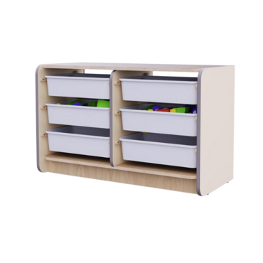 Двойной модуль для хранения игрушек из коллекции мебели «НЕГА» (цвет бежевый) - «globural.ru» - Краснознаменск