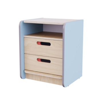 Тумба к письменному столу воспитателя из коллекции «НЕГА» (цвет голубой) - «globural.ru» - Краснознаменск